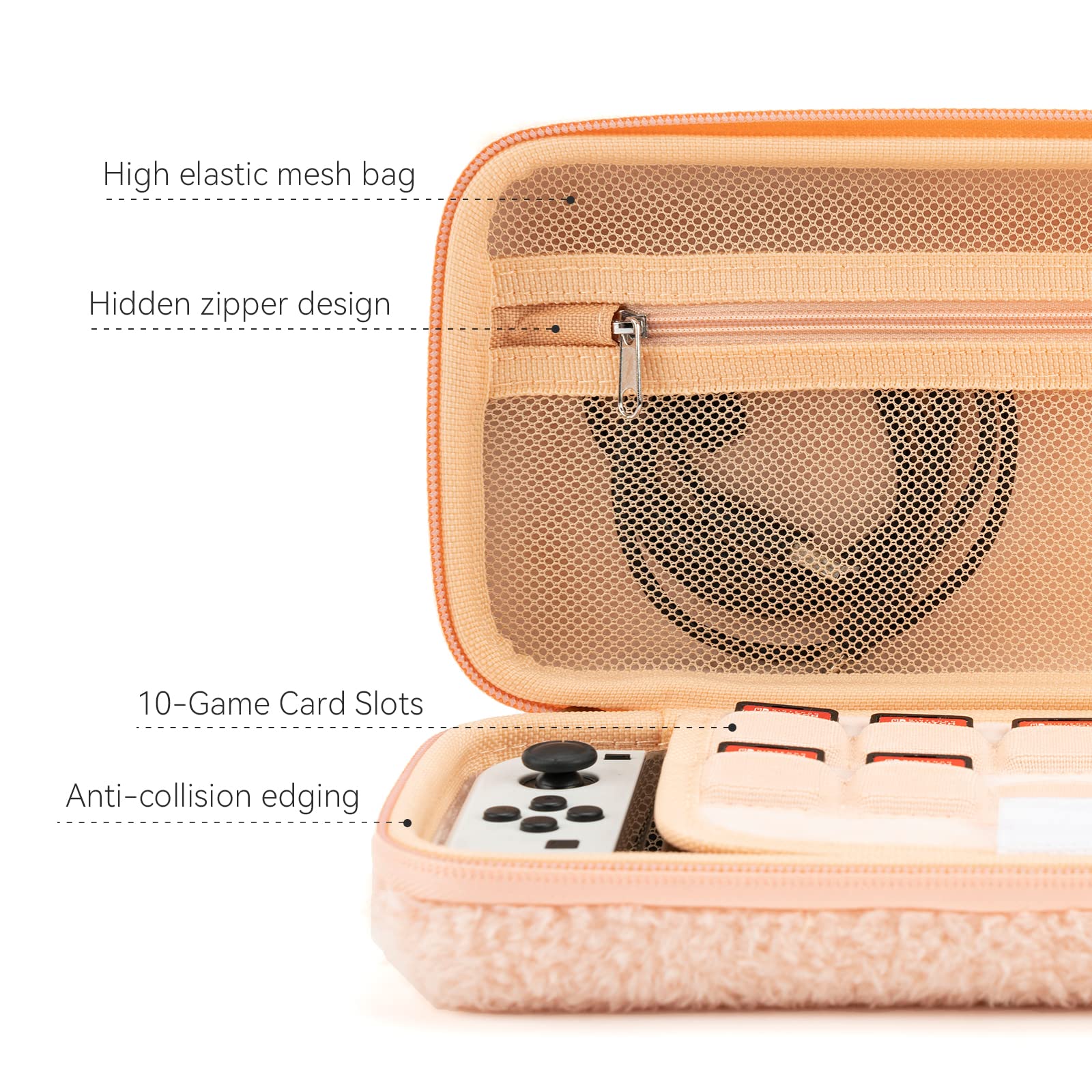 Amazon.com: GeekShare Pink Bunny Plush Bag Carry Case Compatible